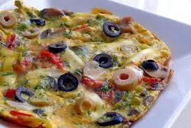 Mantarlı, Kaşarlı, Sucuklu Omlet