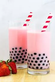 Çilekli Bubble Tea